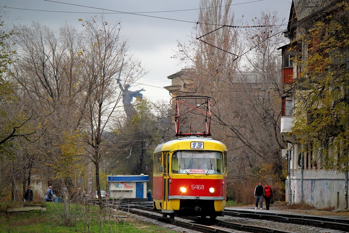 Волгоград, Tatra T3SU (двухдверная) № 5468