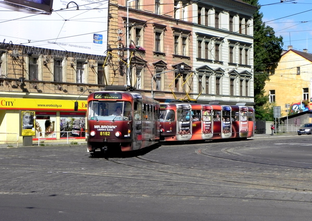 Прага, Tatra T3R.PV № 8182; Прага, Tatra T3R.PV № 8183