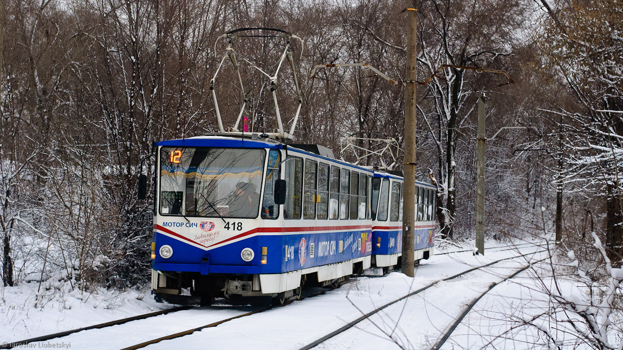 Запорожье, Tatra T6B5SU № 418