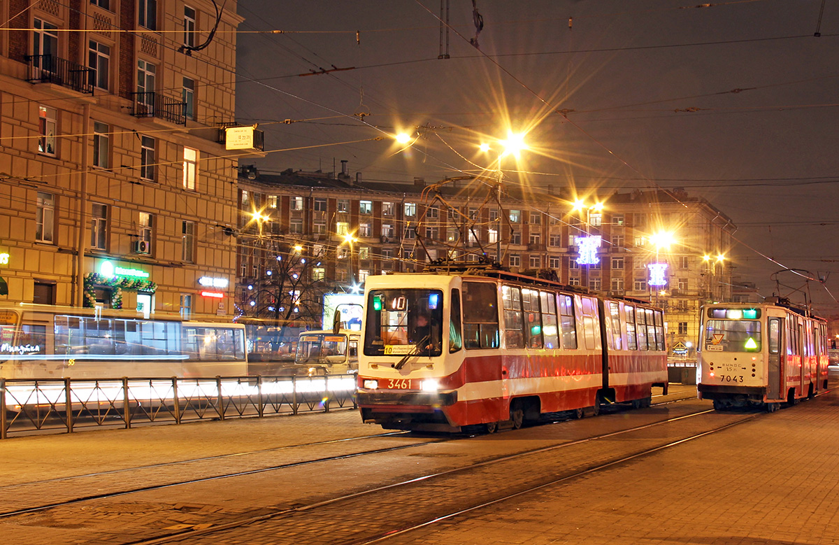 Санкт-Петербург, ЛВС-86К-М № 3461; Санкт-Петербург, ЛВС-86К № 7043