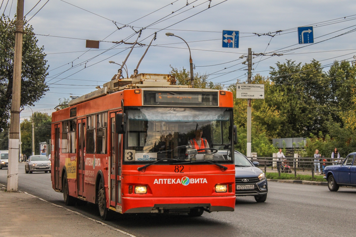 Tver, Trolza-5275.03 “Optima” № 82; Tver — The last years of the Tver trolleybus (2019 — 2020)