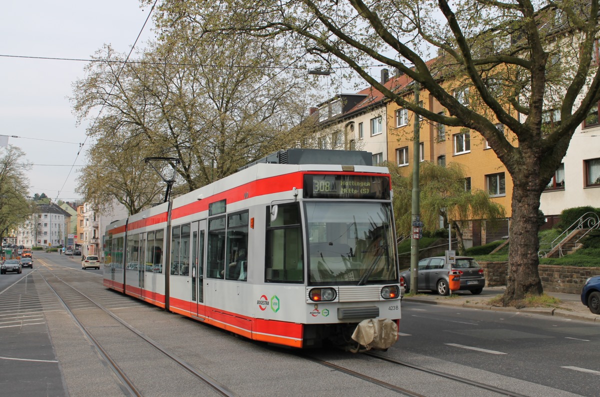 Bochum – Gelsenkirchen, Duewag MGT6D Br. 423