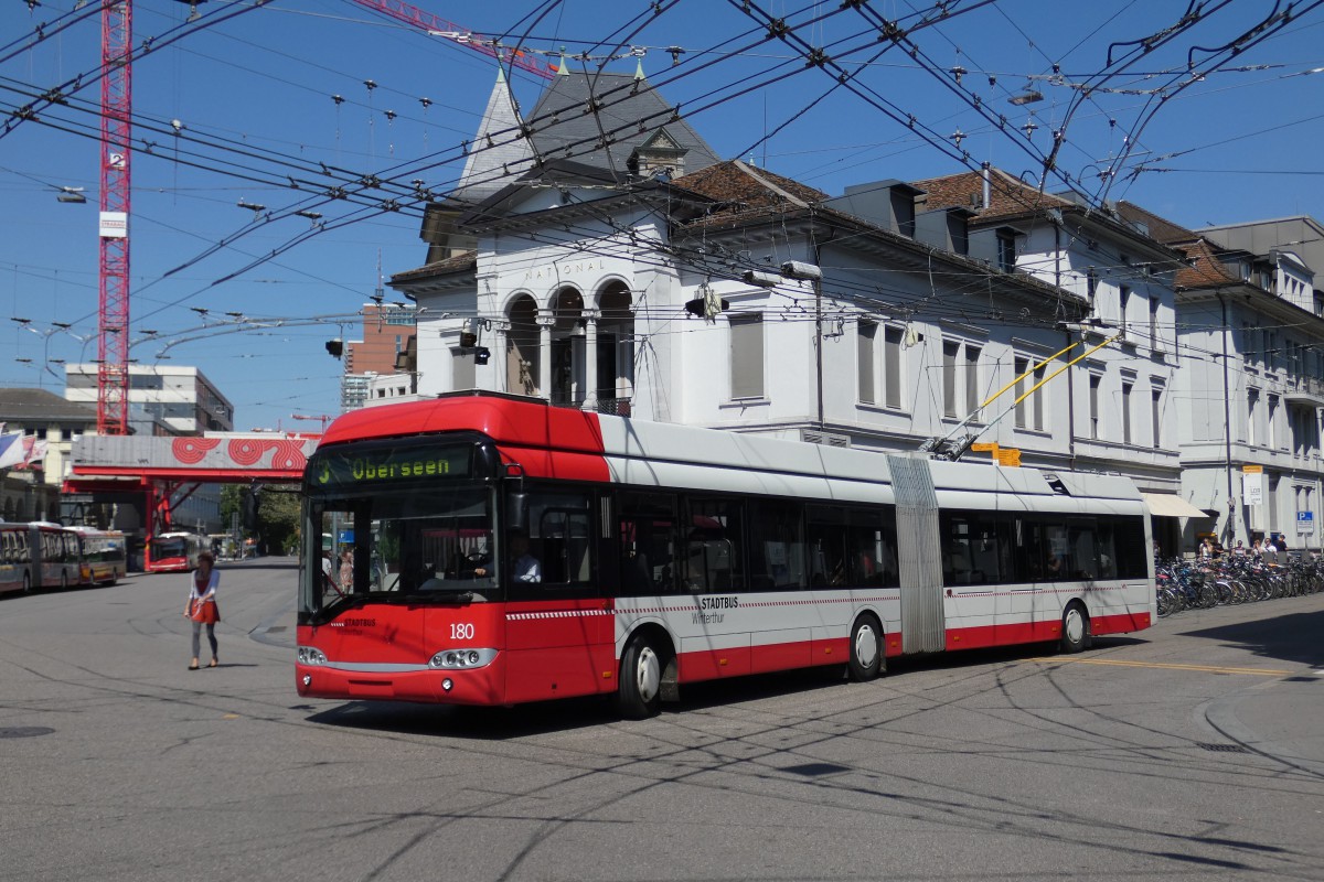 Winterthur, Solaris Trollino II 18 AC Nr. 180