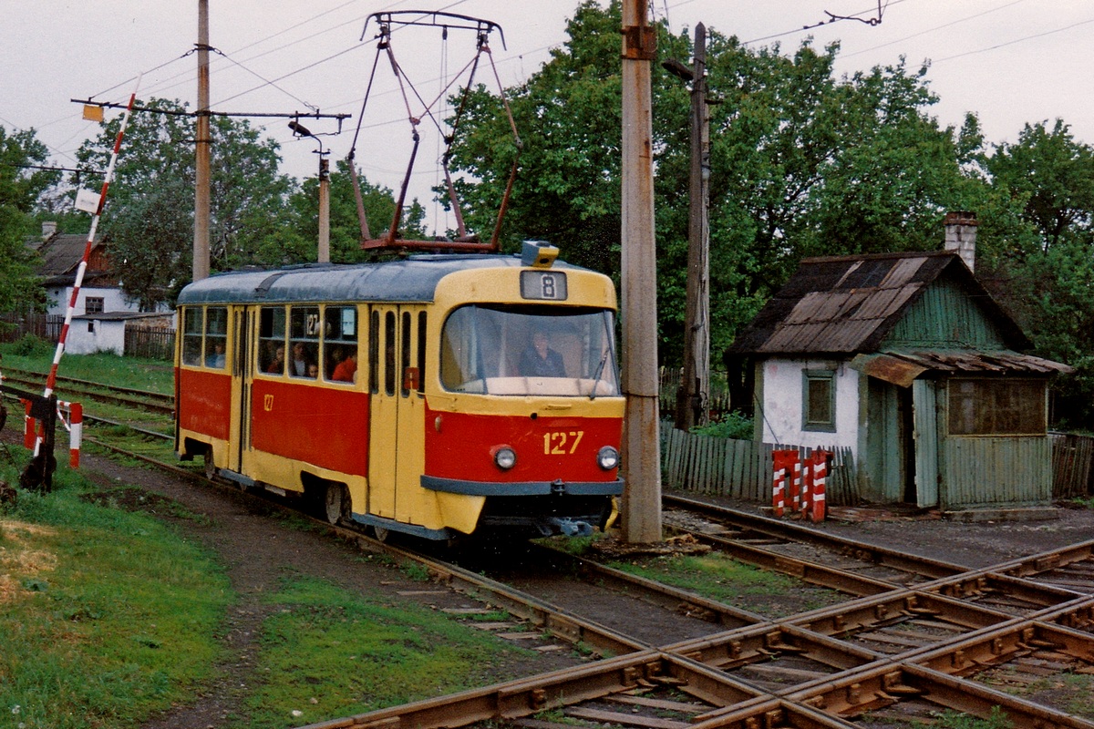 Донецк, Tatra T3SU № 127; Донецк — Фотографии Алекса Краковски — 22.05.1998