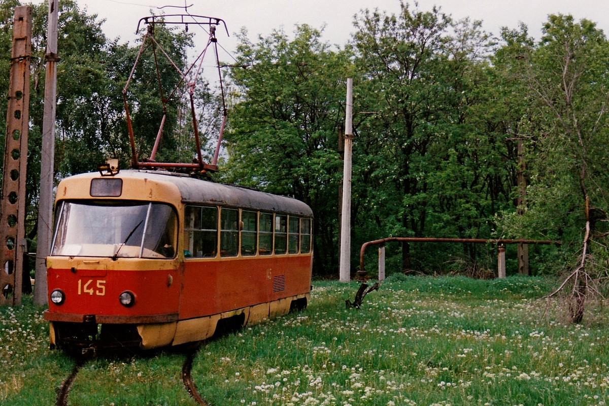 Донецк, Tatra T3SU № 145; Донецк — Фотографии Алекса Краковски — 22.05.1998