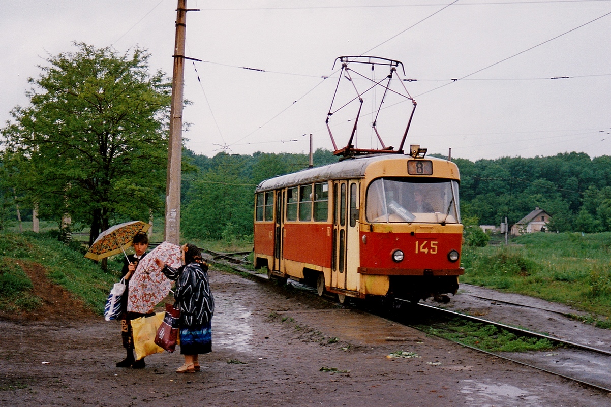 Донецк, Tatra T3SU № 145; Донецк — Фотографии Алекса Краковски — 22.05.1998