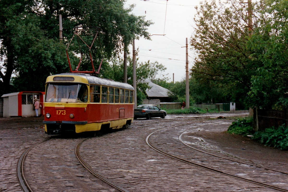 Донецк, Tatra T3SU (двухдверная) № 173; Донецк — Фотографии Алекса Краковски — 22.05.1998