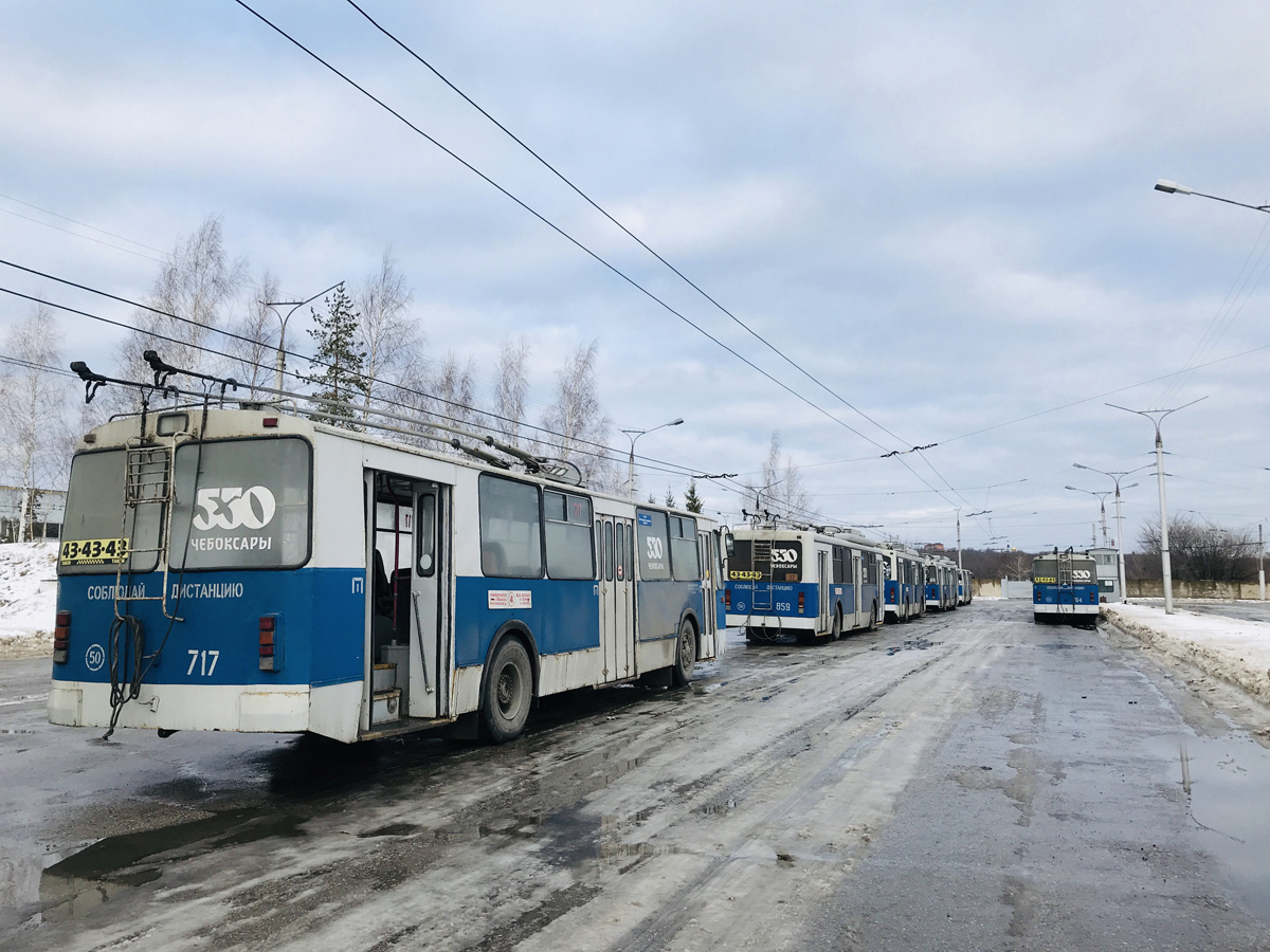 Чебоксары, ЗиУ-682Г-012 [Г0А] № 717; Чебоксары — Троллейбусное депо