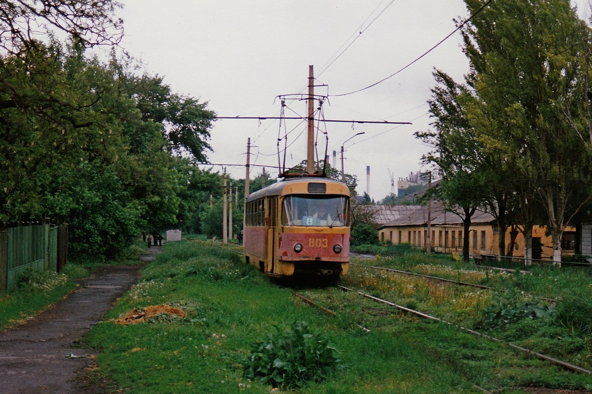 Донецк, Tatra T3SU (двухдверная) № 803; Донецк — Фотографии Алекса Краковски — 22.05.1998