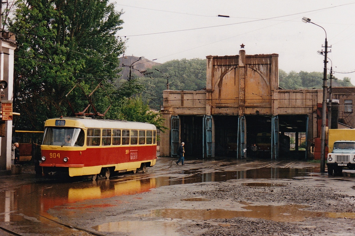 Донецк, Tatra T3SU (двухдверная) № 904; Донецк — Фотографии Алекса Краковски — 22.05.1998