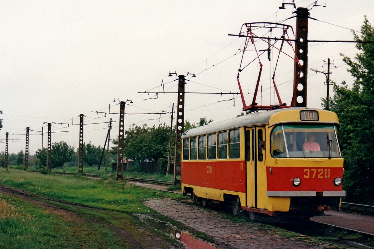 Донецк, Tatra T3SU (двухдверная) № 3720; Донецк — Фотографии Алекса Краковски — 22.05.1998