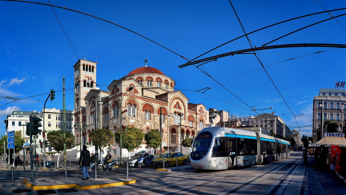 Athens, AnsaldoBreda Sirio № 10028; Athens — Trams — lines and infrastructure