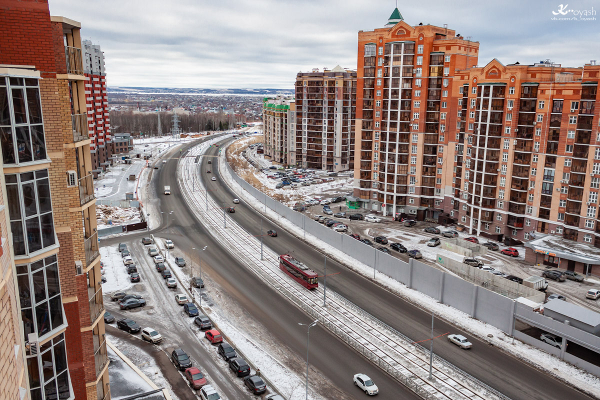 Казань — Линии ГЭТ [5] — Юг; Казань — Электротранспорт с высоты