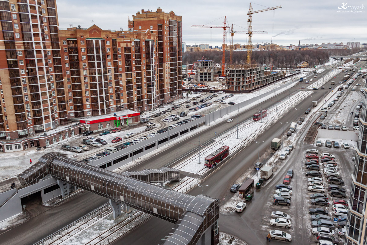 Казань — Линии ГЭТ [5] — Юг; Казань — Электротранспорт с высоты