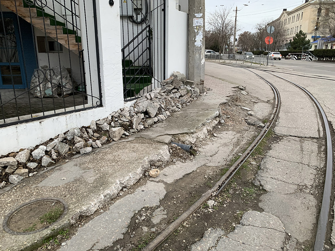 Eupatoria — Miscellaneous photos; Eupatoria — Tests of 71-411 Tram; Eupatoria — Tramway Lines and Infrastructure