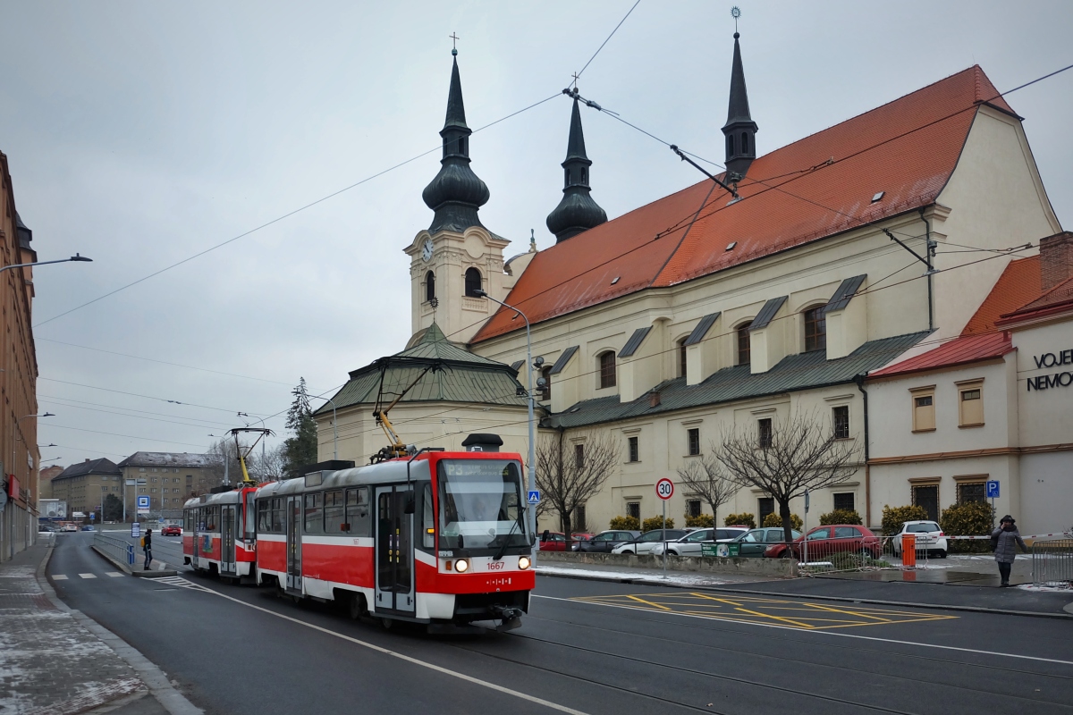 Brünn, Tatra T3R (1995) Nr. 1667