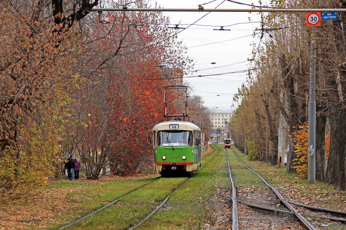 Екатеринбург, Tatra T3SU (двухдверная) № 493