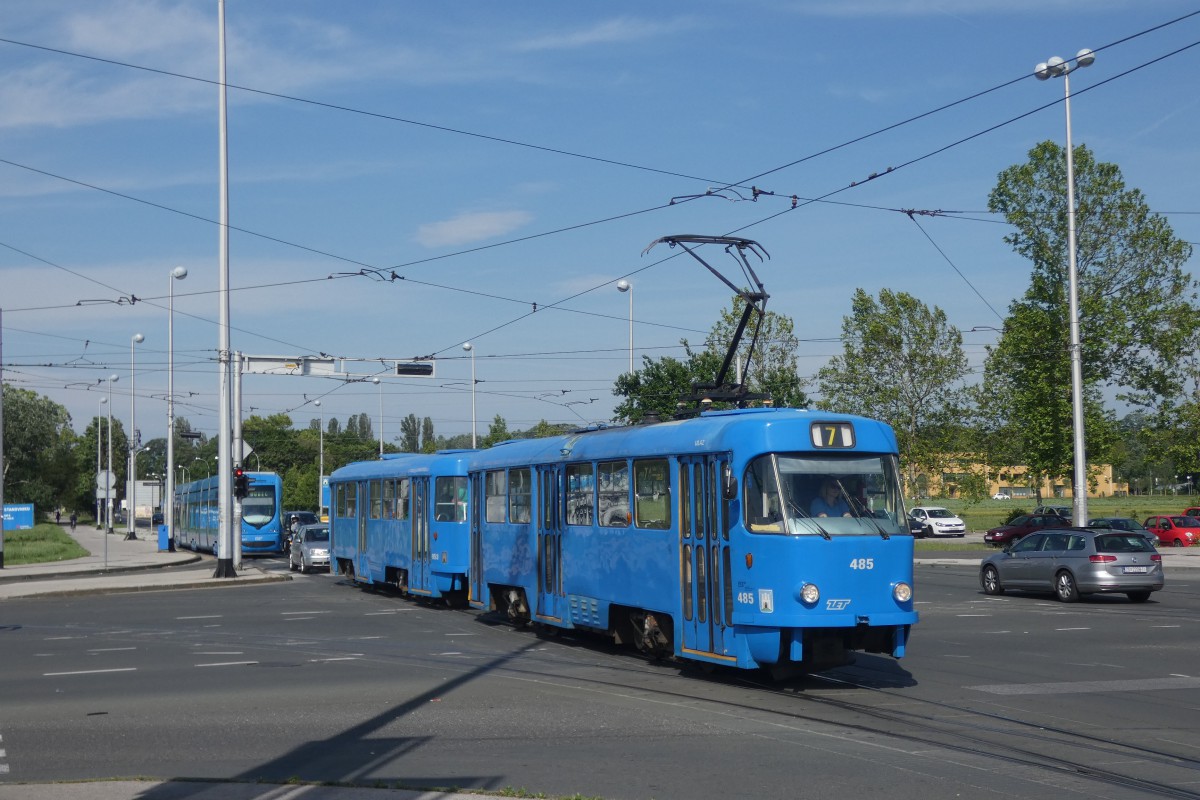 Загреб, Tatra T4YU № 485