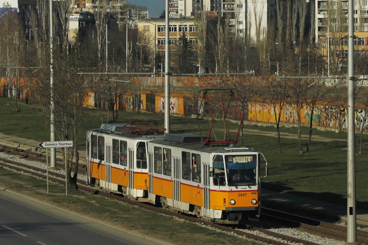 София, Tatra T6A2B № 2037; София, Tatra T6A2B № 2038