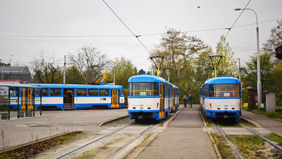 Острава, Tatra T3R.E № 948; Острава, Tatra T3R.P № 1002