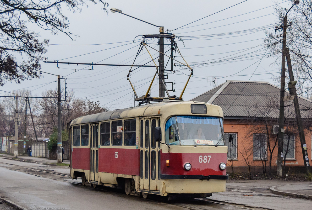 Каменское, Tatra T3SU № 687