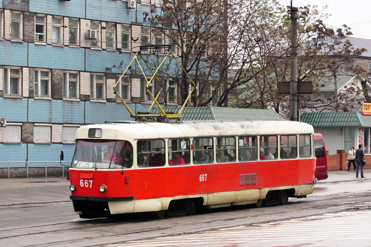 Каменское, Tatra T3SU № 667