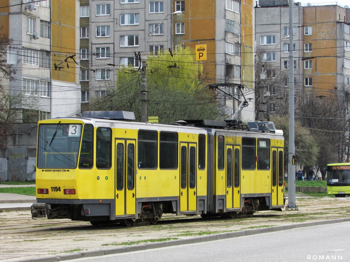 Львов, Tatra KT4DM № 1194