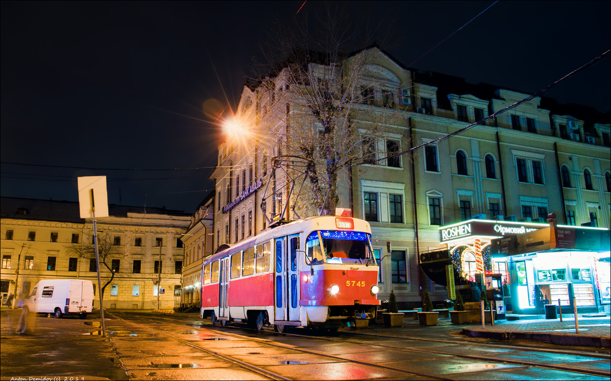 Киев, Tatra T3SU № 5745 Киев, Tatra T3SU № 5745