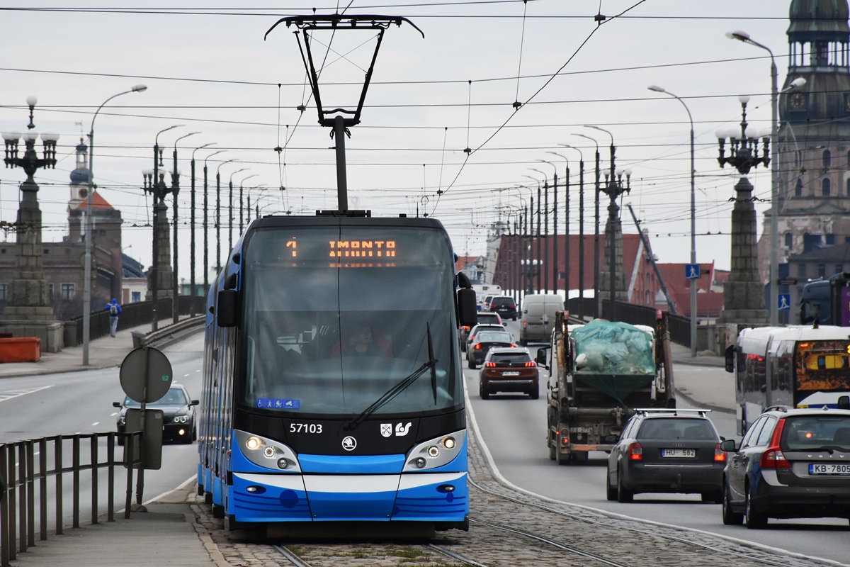 Рига, Škoda 15T ForCity Alfa Riga № 57103