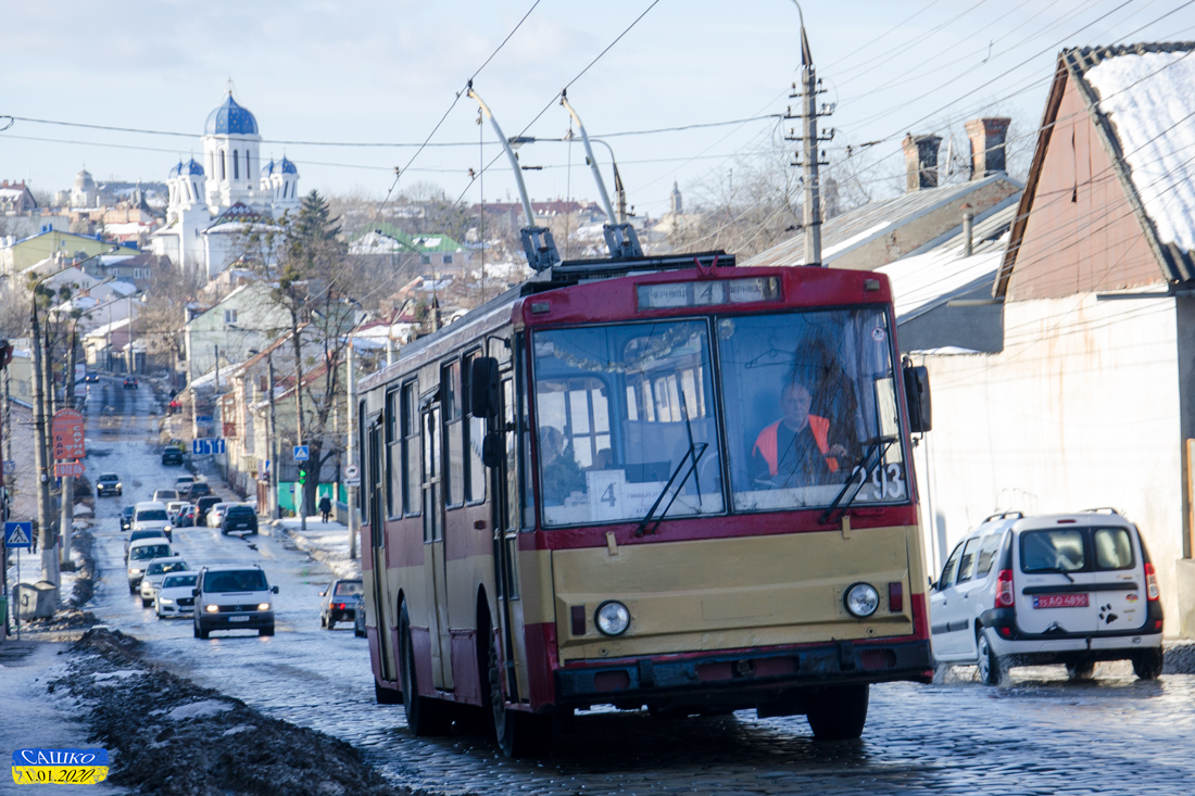 Черновцы, Škoda 14Tr89/6 № 293