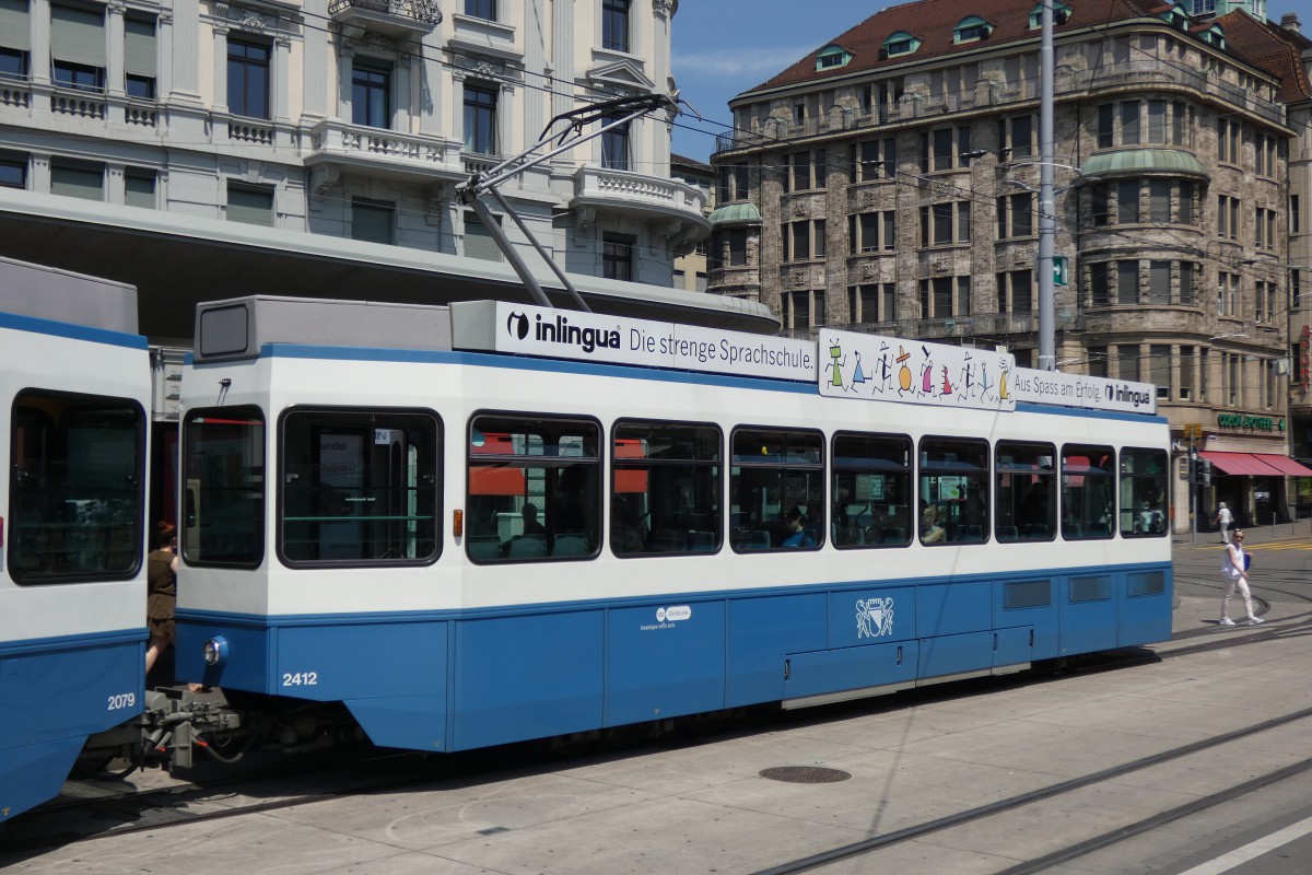 Цюрих, SWP/SIG/BBC Be 2/4 "Tram 2000 Pony" № 2412