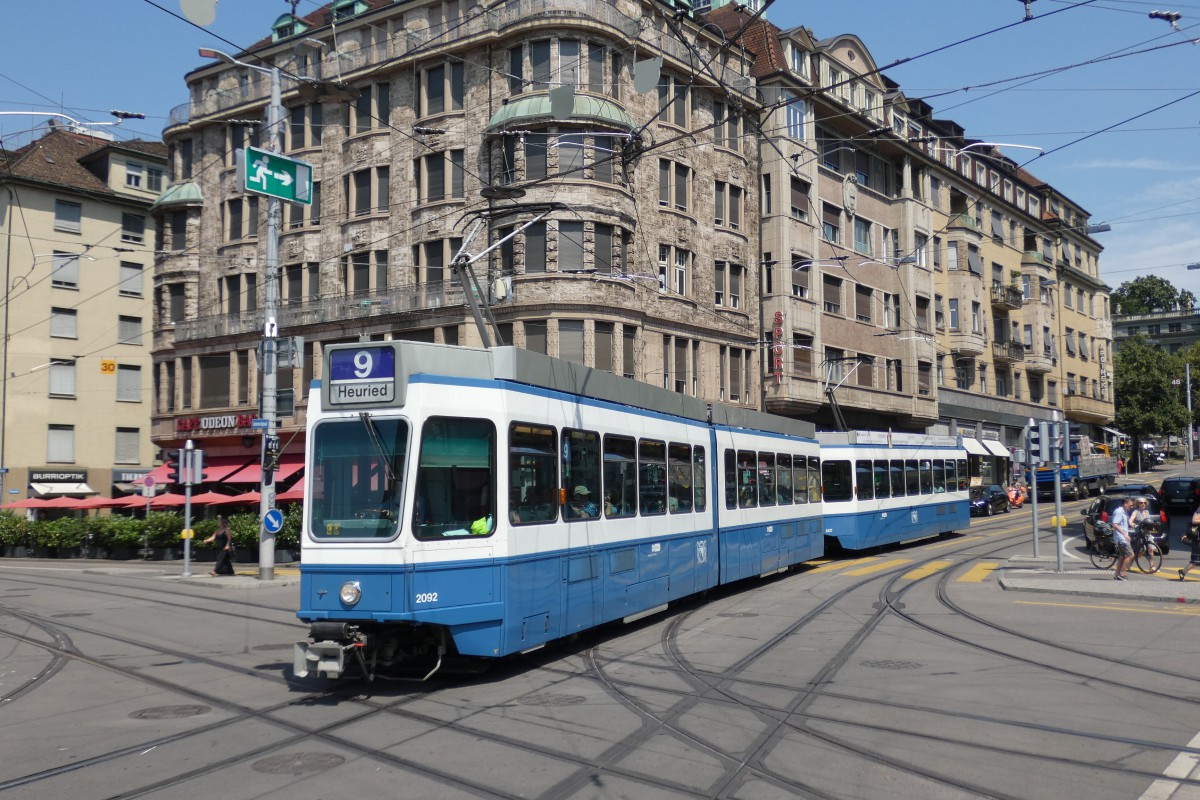 Цюрих, SWP/SIG/BBC Be 4/6 "Tram 2000" № 2092