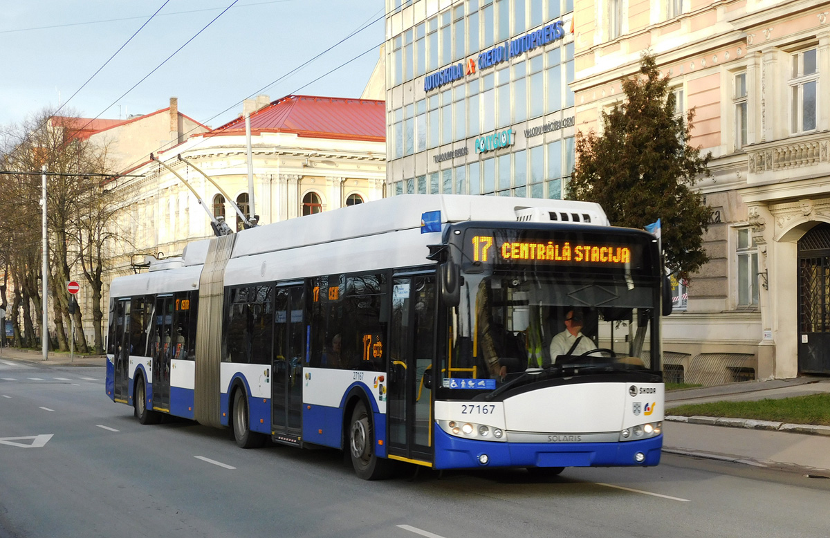 Рига, Škoda 27Tr Solaris III № 27167