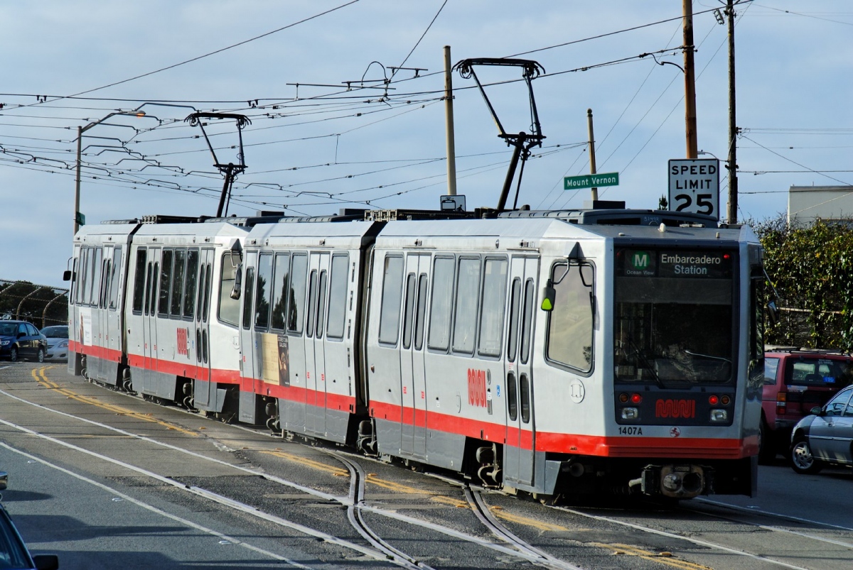 Сан-Франциско, область залива, Breda LRV SFS № 1407