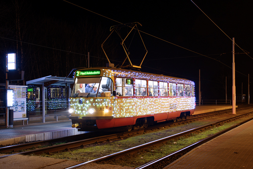 Мост ― Литвинов, Tatra T3M.3 № 312