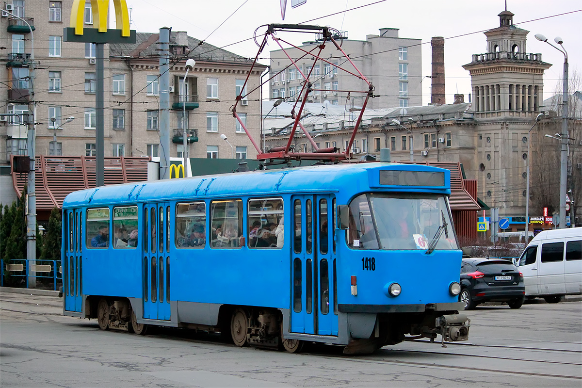 Днепр, Tatra T4DM № 1418