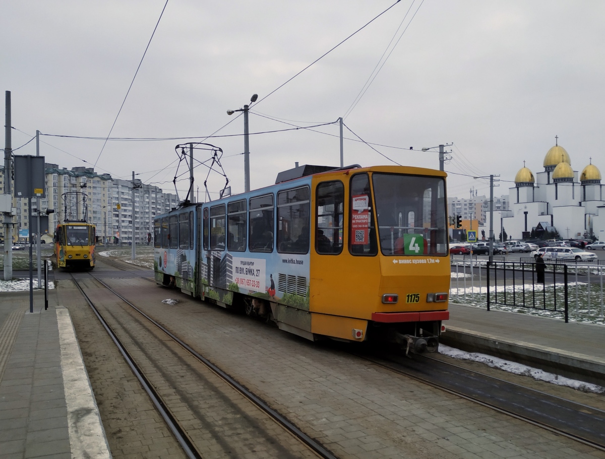 Львов, Tatra KT4D № 1175