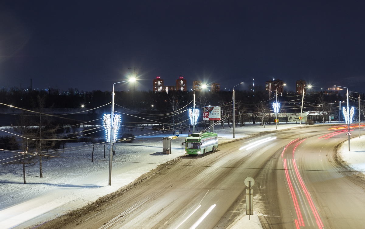 Krasnojarsk — Trolleybus Lines and Infrastructure