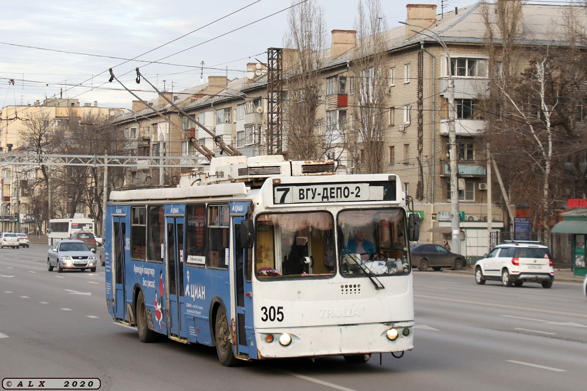 Воронеж, ЗиУ-682Г-016.02 № 305 Воронеж, ЗиУ-682Г-016.02 № 305