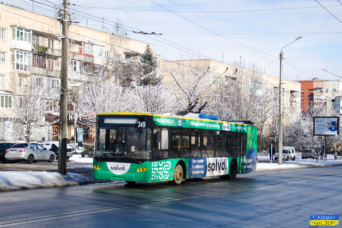 Черновцы, ЛАЗ E183D1 № 349