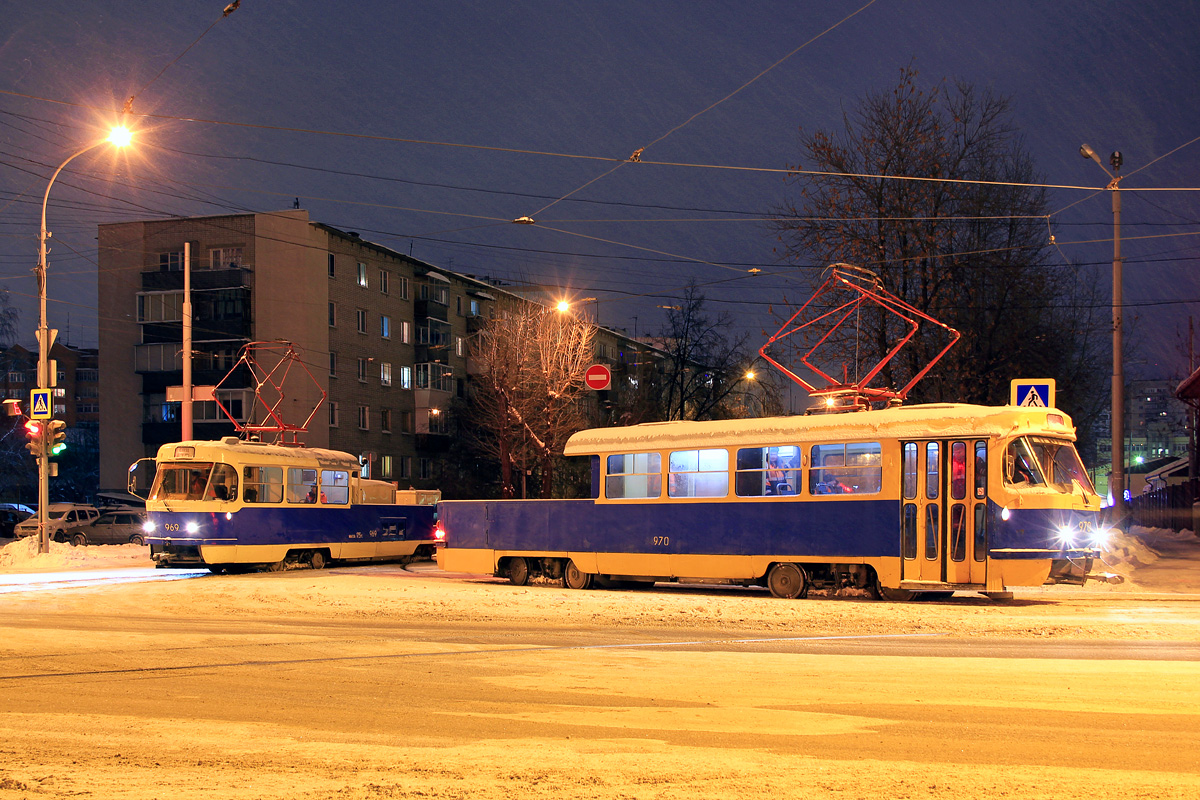 Екатеринбург, Tatra T3SU (двухдверная) № 969; Екатеринбург, Tatra T3SU (двухдверная) № 970