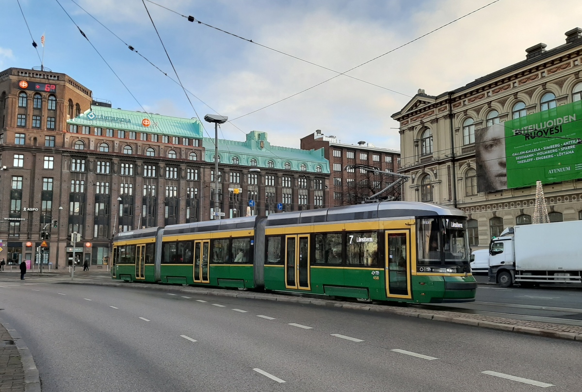 Хельсинки — Эспоо, Škoda ForCity Smart Artic MLNRV3 № 458