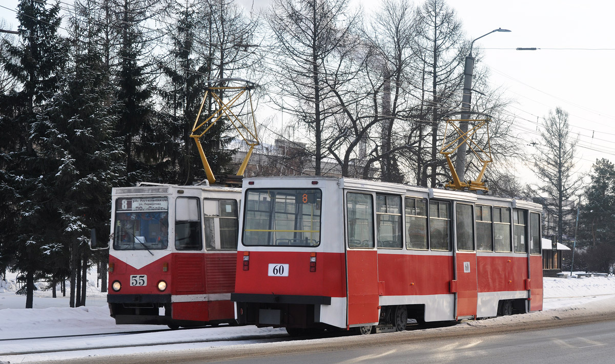 Omsk, 71-605A Br. 55; Omsk, 71-605EP Br. 60