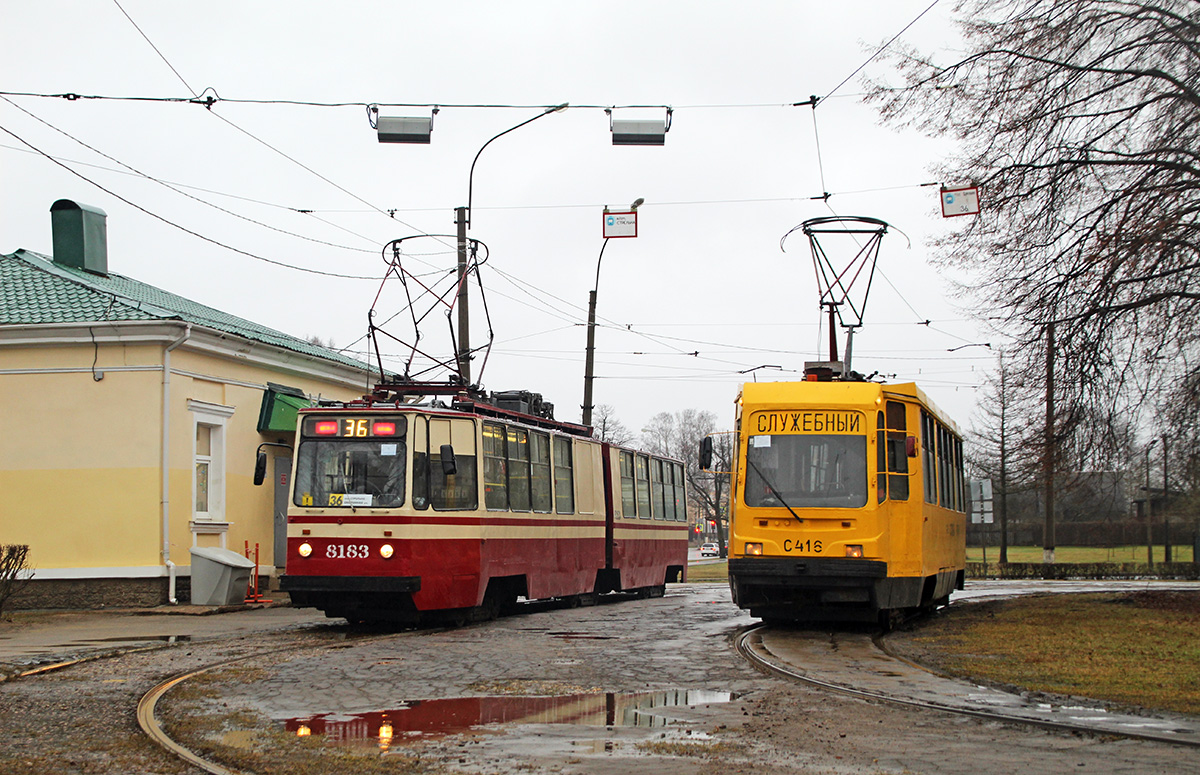 Санкт-Петербург, ЛВС-86К № 8183; Санкт-Петербург, 71-134К (ЛМ-99К) № С-416; Санкт-Петербург — Конечные станции и разворотные кольца