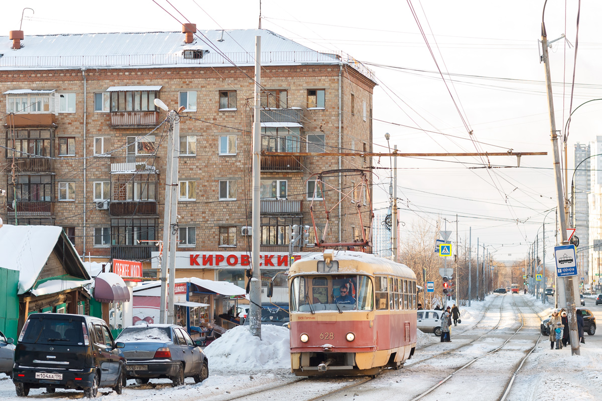 Екатеринбург, Tatra T3SU (двухдверная) № 628