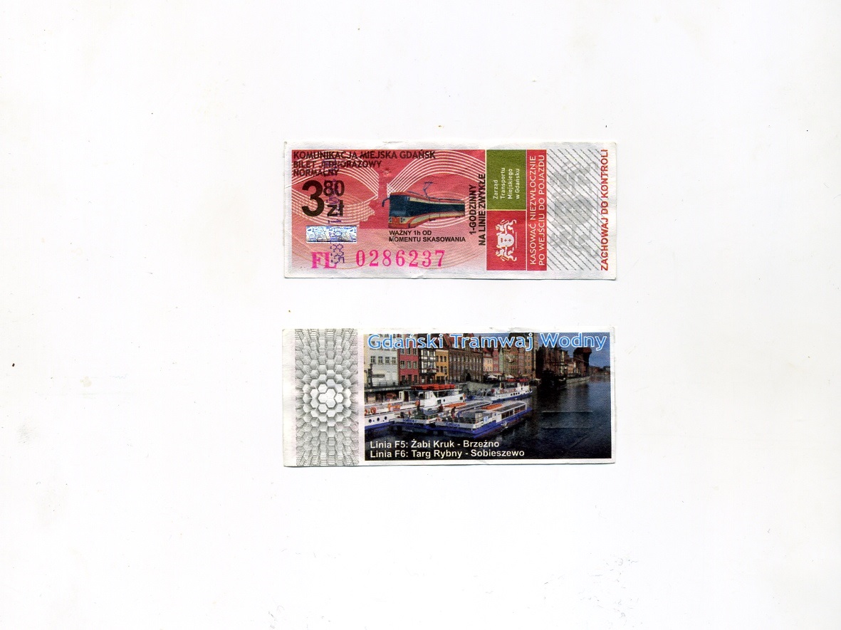 Гданьск — Проездные документы