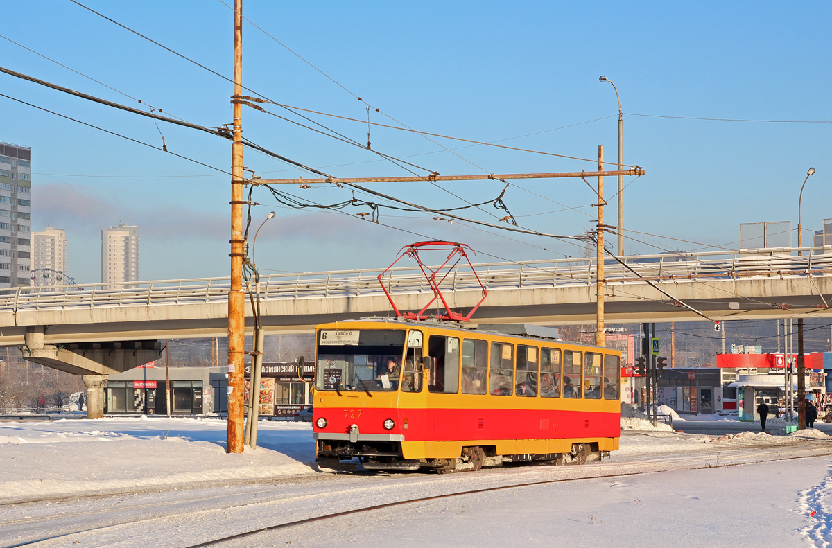 Екатеринбург, Tatra T6B5SU № 727