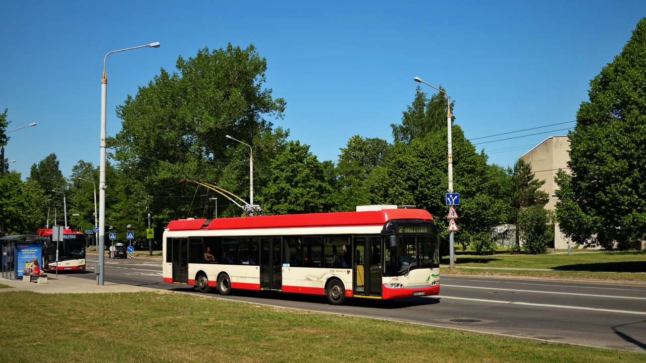 Вильнюс, Solaris Trollino II 15 AC № 1709