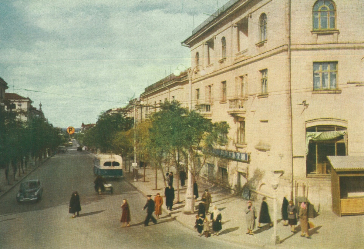 Севастополь — Исторические фотографии троллейбусов; Севастополь — Троллейбусные линии и кольца