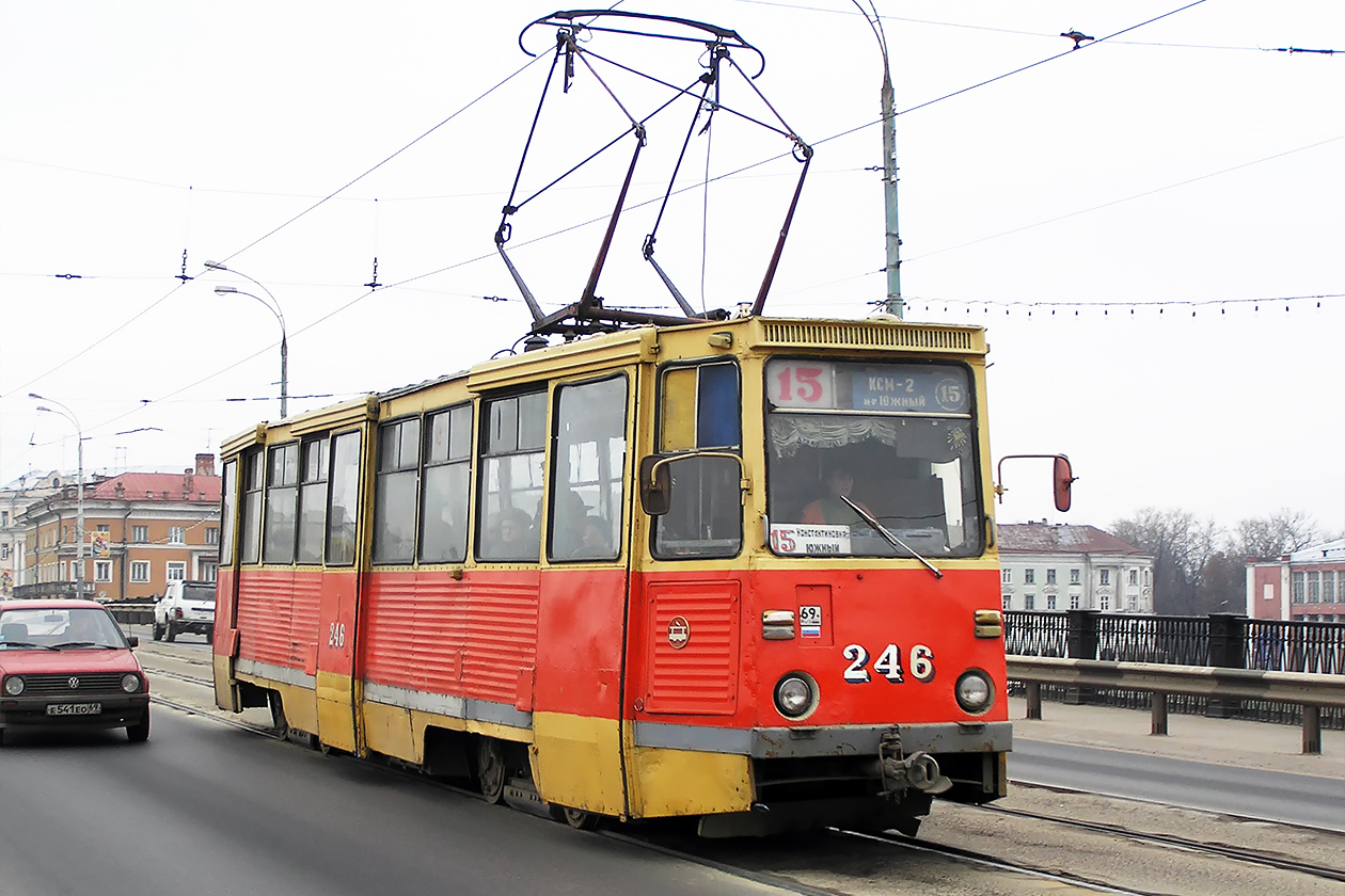 Тверь, 71-605А № 246; Тверь — Тверской трамвай в начале 2000-х гг. (2002 — 2006 гг.)